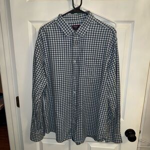 UNTUCKit Men's Gingham Shirt - Black and White